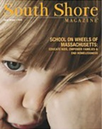 South Shore Magazine cover showing young girl resting her head on her hand.