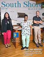 South Shore Magazine cover featuring 3 members of the Pearl Dental Associates team.