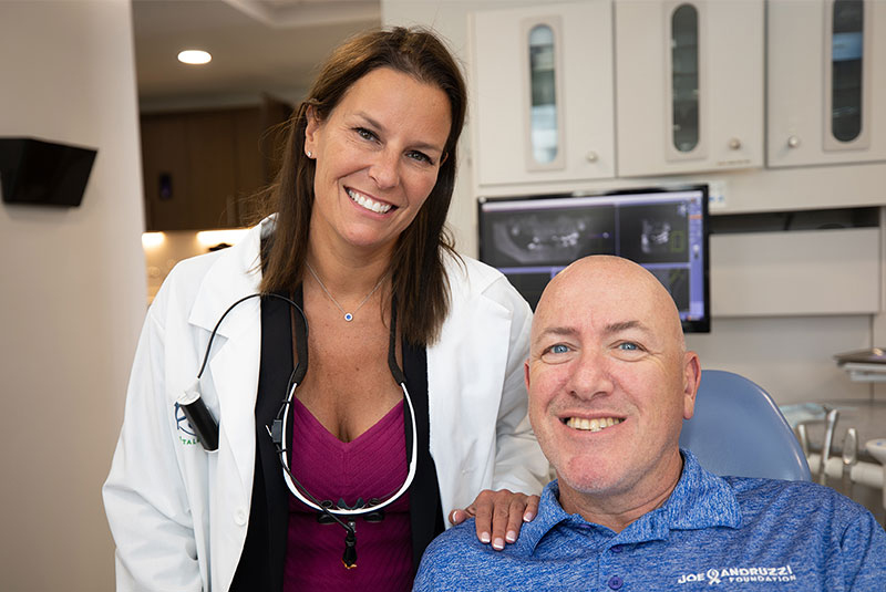 dental patient smiling