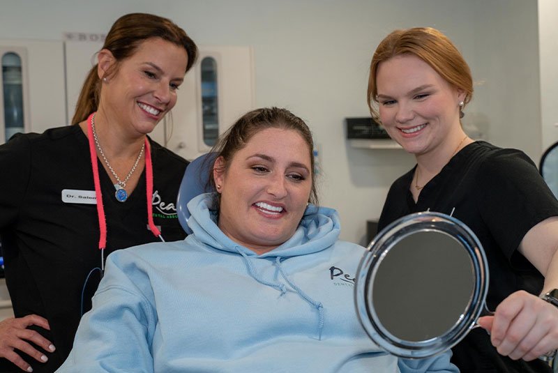 dental implant patient smiling